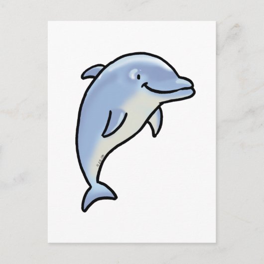 Cute dolphin briefkaart (Voorkant)