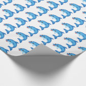 Cute dolphin cadeaupapier (Hoek)