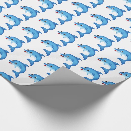 Cute dolphin cadeaupapier (Hoek)