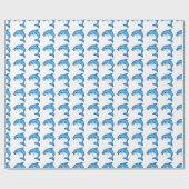Cute dolphin cadeaupapier (Vlak)