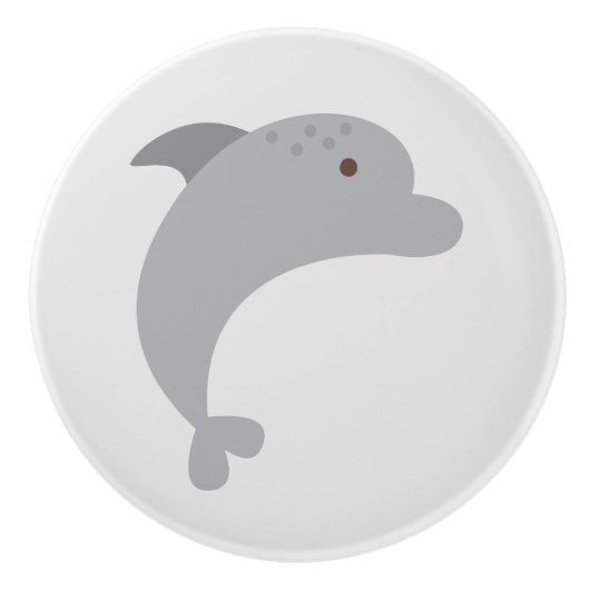 Cute Dolphin Ceramic Pull Keramische Knop (Voorkant)