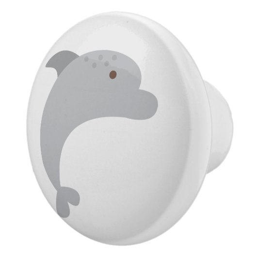 Cute Dolphin Ceramic Pull Keramische Knop (Rechts)