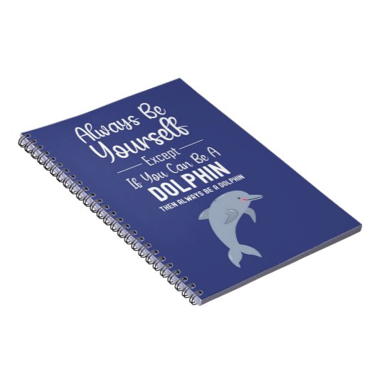 Cute Dolphin Gifts Ocean Funny Humor Animal Sea Notitieboek (Rechterzijde)