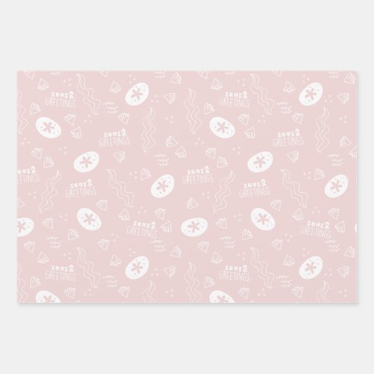 Cute Dolphin Kerstmis Inpakpapier Vel (Voorkant 2)