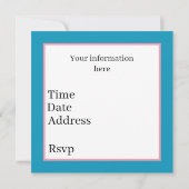 Cute dolphin lovers party  kaart (Achterkant)