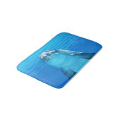 Cute Dolphin Marine Animal in Blue Zee Badmat (Gekanteld)