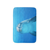Cute Dolphin Marine Animal in Blue Zee Badmat (Voorkant Verticaal)