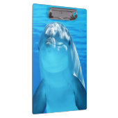 Cute Dolphin Marine Animal in Blue Zee Klembord (Rechts)