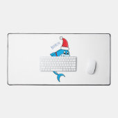Cute dolphin met Santa hat cartoon Bureaumat (Keyboard & Muis)