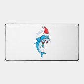 Cute dolphin met Santa hat cartoon Bureaumat (Voorkant)