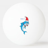 Cute dolphin met Santa hat cartoon Pingpongbal (Achterkant)