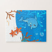 Cute Dolphin Ocean Puzzle Legpuzzel (Horizontaal)
