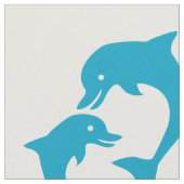 Cute Dolphin Pattern Stof (Close Up)
