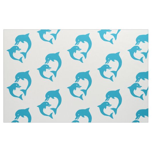 Cute Dolphin Pattern Stof (Fat Quarter)