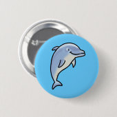 Cute dolphin ronde button 5,7 cm (Voorkant /achterkant)