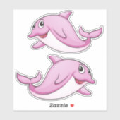 Cute Dolphin-stickers Sticker (Vel)