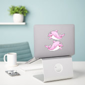 Cute Dolphin-stickers Sticker (Laptop op bureau)