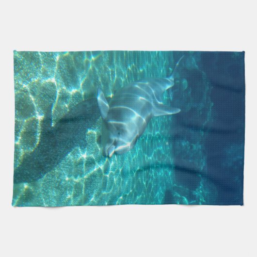 Cute Dolphin Theedoek (Horizontaal)