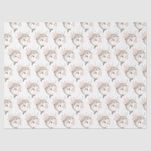 Cute Dolphin Tissuepapier (Voorkant)