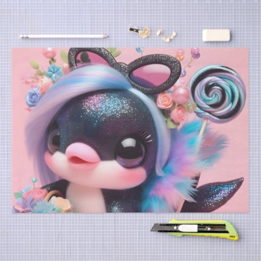 Cute Dolphin Tissuepapier (Craft)