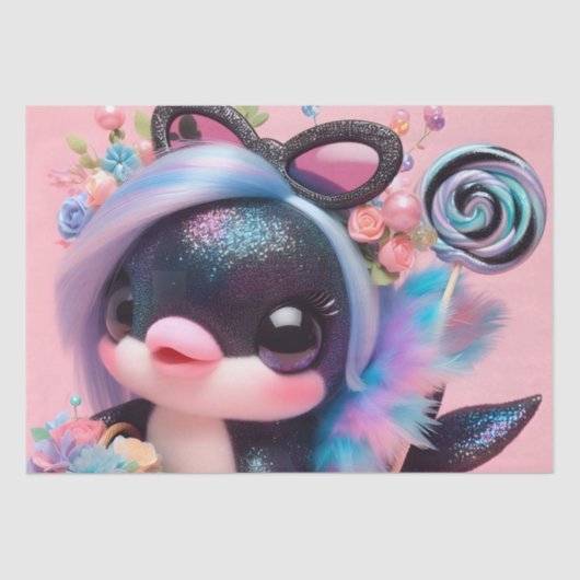 Cute Dolphin Tissuepapier (Voorkant)