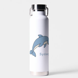 Cute Dolphin Unique Boy Persoonlijke Aangepaste Na Waterfles