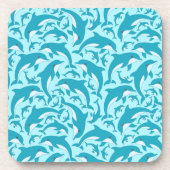 Cute Dolphins Bier Onderzetter (Voorkant)