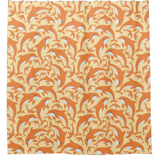 Cute Dolphins Douchegordijn (Voorkant)