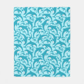 Cute Dolphins Fleece Deken (Voorkant)