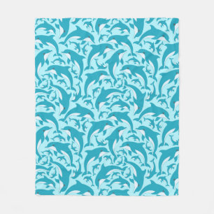 Cute Dolphins Fleece Deken