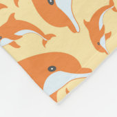 Cute Dolphins Fleece Deken (Hoek)