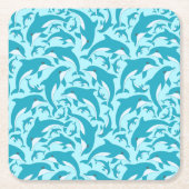 Cute Dolphins Kartonnen Onderzetters (Voorkant)