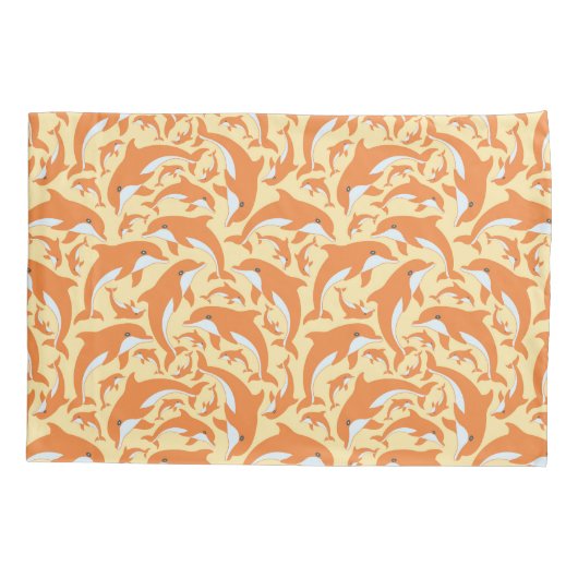 Cute Dolphins Kussensloop (Achterkant)