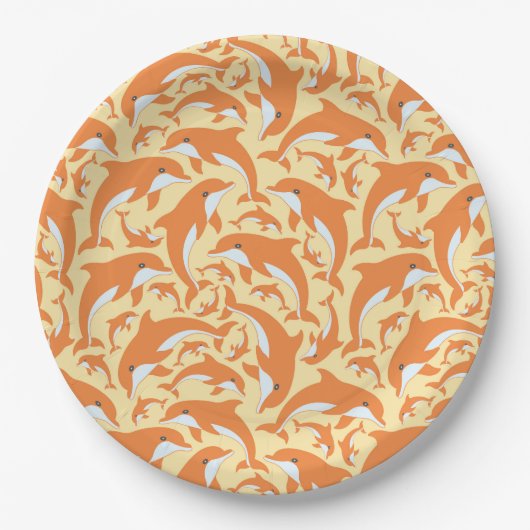 Cute Dolphins Papieren Bordje (Voorkant)