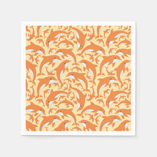 Cute Dolphins Servet (Voorkant)