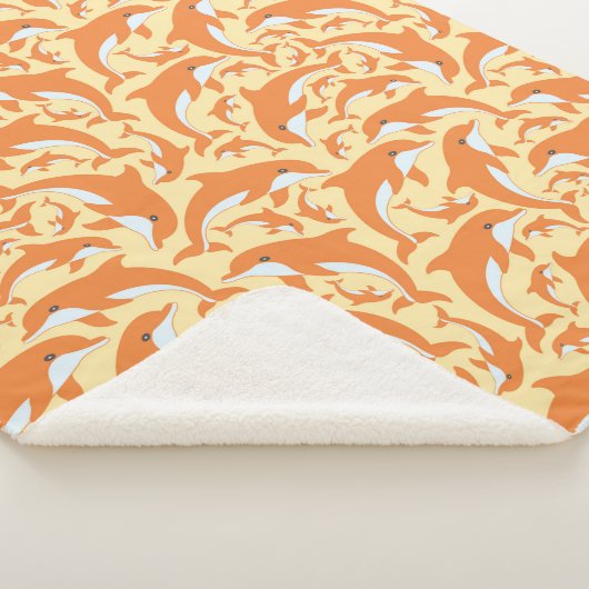 Cute Dolphins Sherpa Deken (3/4)