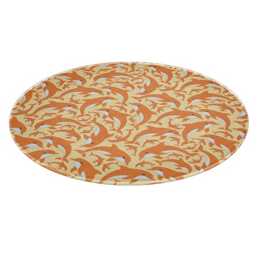 Cute Dolphins Snijplank (Hoek)