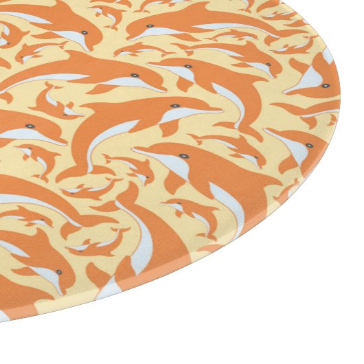 Cute Dolphins Snijplank (Hoek)