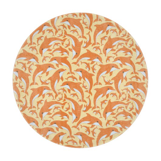 Cute Dolphins Snijplank (Voorkant)