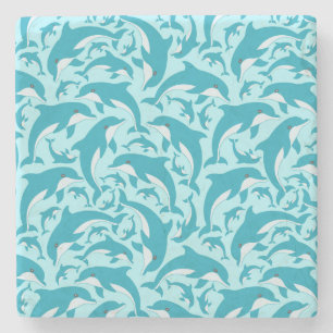 Cute Dolphins Stenen Onderzetter