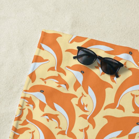 Cute Dolphins Strandlaken (In situ)