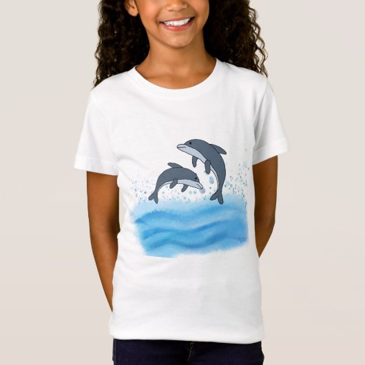 CUTE DOLPHINS T-Shirt (Voorkant)