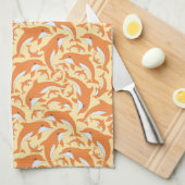 Cute Dolphins Theedoek (Quarter Fold)