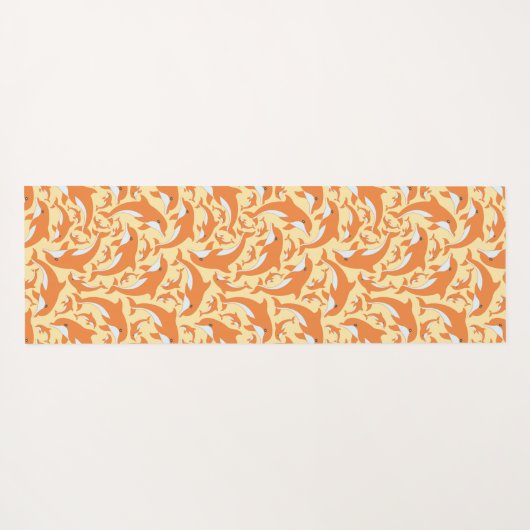 Cute Dolphins Yogamat (Achterkant (horizontaal))