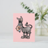 Cute Donkey Briefkaart (Staand voorkant)
