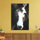 CUTE DONKEY CANVAS AFDRUK (Insitu (Woonkamer))
