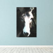 CUTE DONKEY CANVAS AFDRUK (Insitu (Houten vloer))