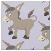 Cute Donkey custom kinderen fabric Stof (Close Up)