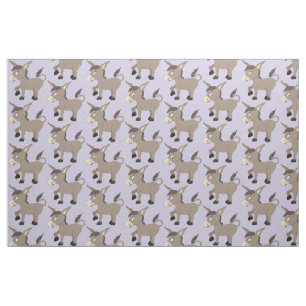 Cute Donkey custom kinderen fabric Stof