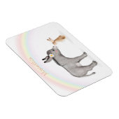 Cute donkey en konijnengepersonaliseerde koelkast  magneet (Rechterzijde)